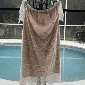 XL Rue 21 off shoulder lace mini dress